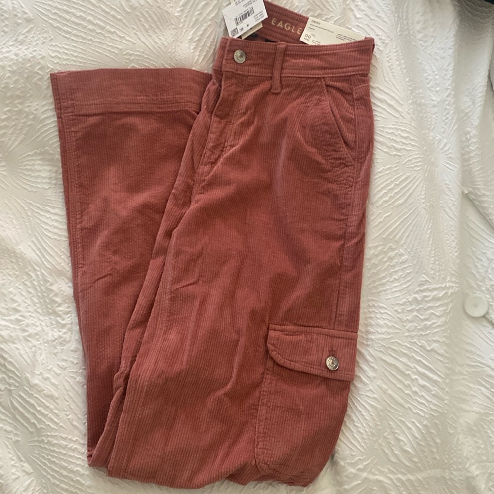 Pink corduroy pants